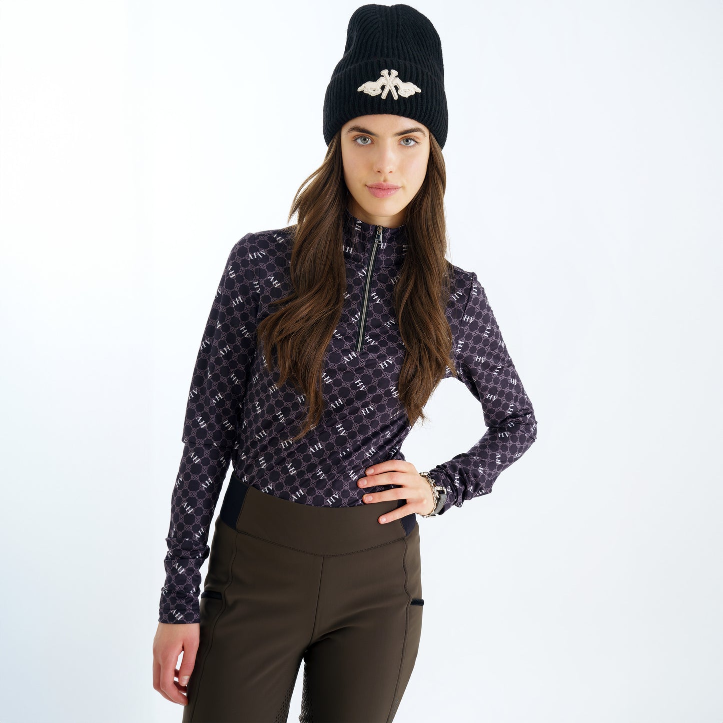 HV Polo Top Peggy Shirt Zwart | Modieus, Ademend & UV-beschermend