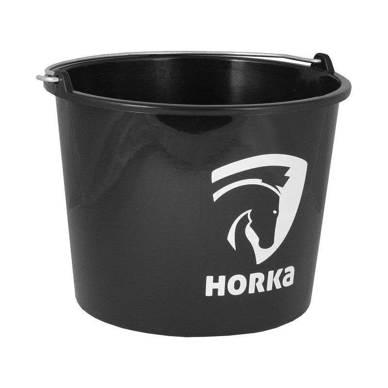 Horka Emmer 12L met Bedrukking – Stevige Kunststof Emmer voor Stal en Tuin