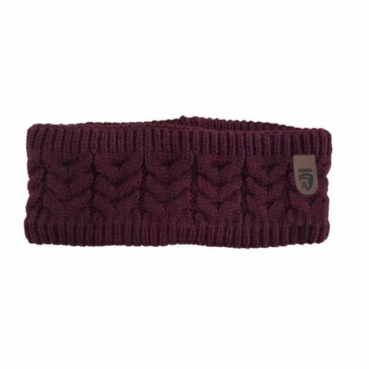 Horka Gebreide Hoofdband Bordeaux | Fleece Hoofdband – Livin Horse Shop