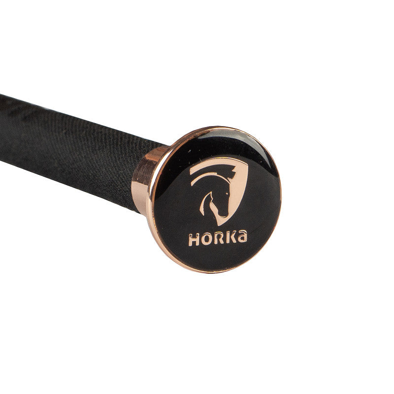 Whip with imitation leather handle Black / Pink