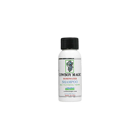 Cowboy Magic Rosewater Shampoo 60 ml. De producten van cowboy magic zijn verkrijgbaar bij livin horse shop, dealer van cowboy magic.