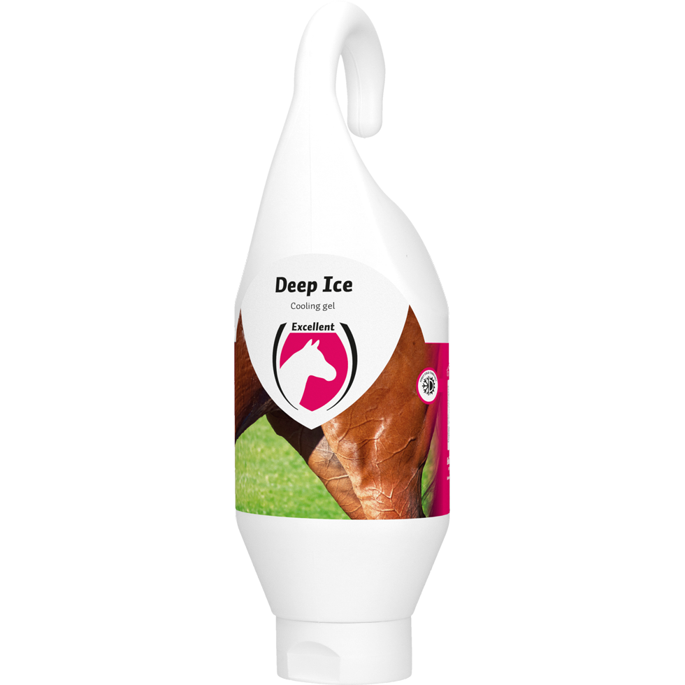 Excellent Deep Ice Gel – Spier- & Peesverzorging Paard. Verzorgingsproducten voor paard of pony zijn verkrijgbaar bij livin horse shop, dealer van excellent