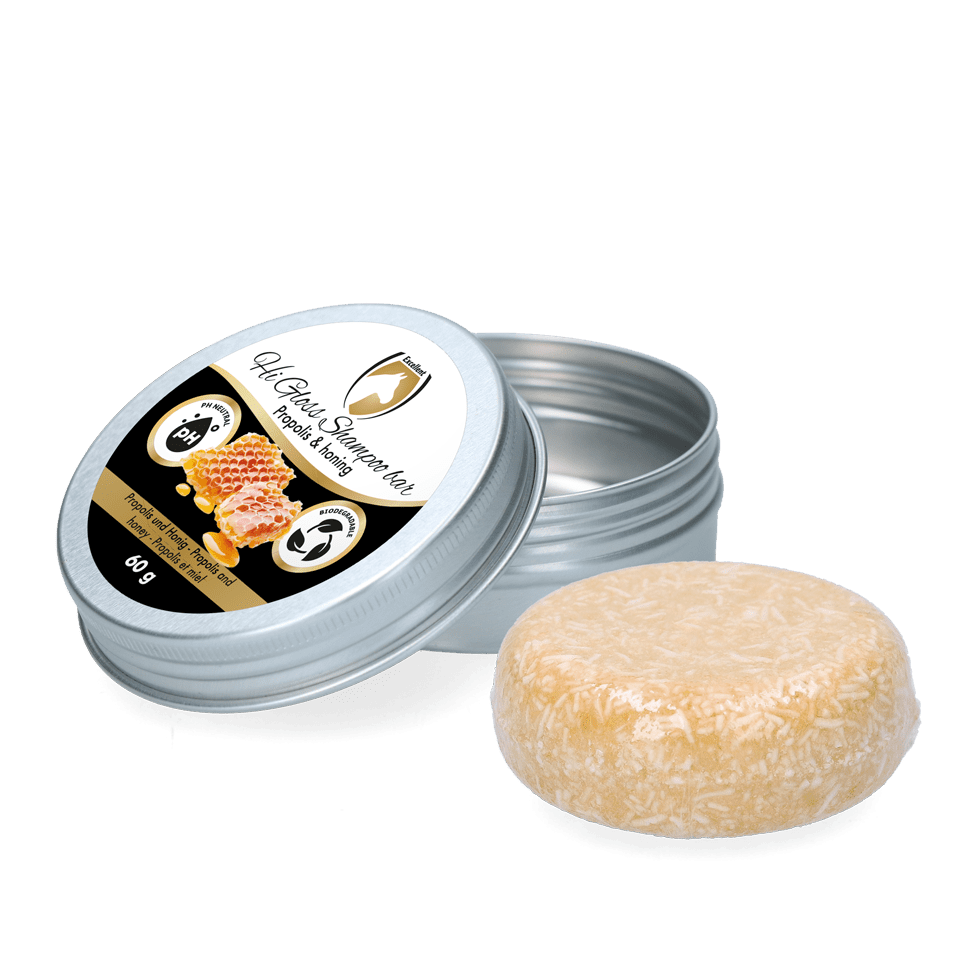 Excellent Paardenshampoo Bar Propolis – Natuurlijke Huidverzorging. De verzorgingsproducten zijn verkrijgbaar bij livin horse shop.
