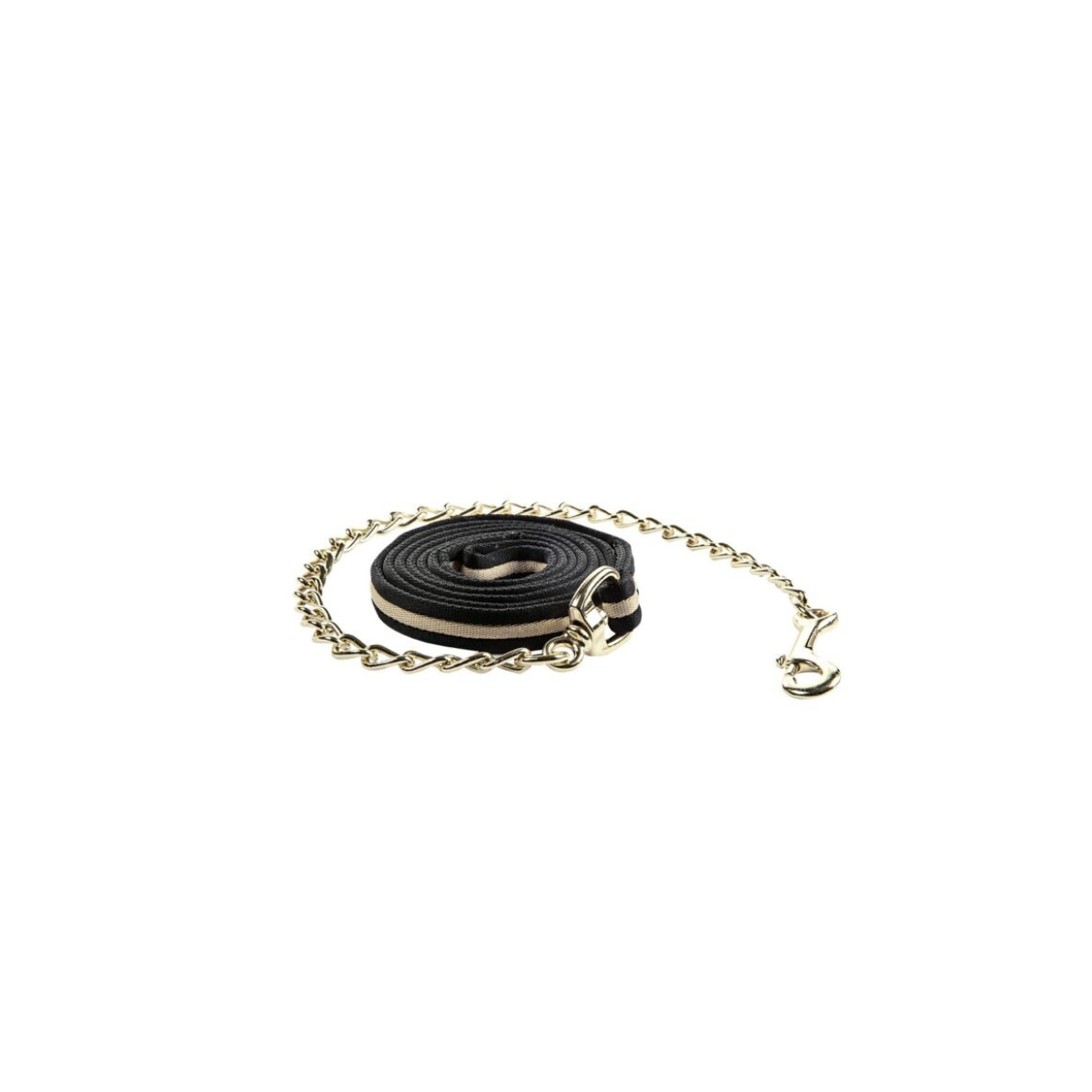 HKM Halstertouw Soft - Zwart / Beige. HKM Sports Halstertouw Soft Zwart / Beige – Halstertouw met Karabijnhaak en Ketting. De halstertouwen zijn verkrijgbaar bij Livin Horse Shop