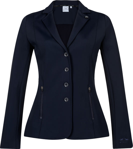 “HV Polo Hamilton Competition Jacket – stijlvolle dames wedstrijdjas met stretchstof, meshvoering & ventilatie. Comfortabel, ademend en professioneel.”