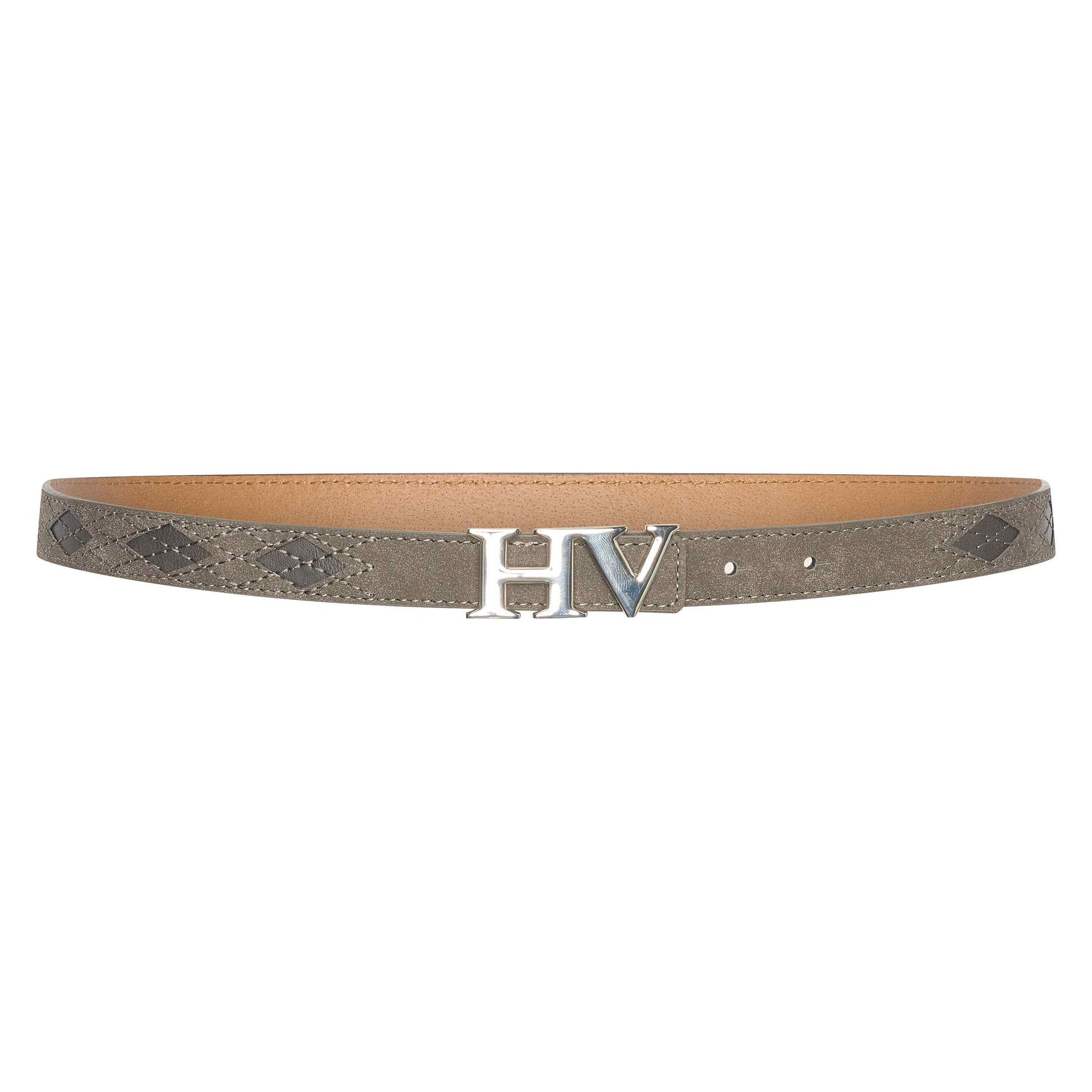“HV Polo Belt HVP Argyle – elegante damesriem met luxe HV-gesp en ton-sur-ton argylepatroon. Perfecte finishing touch voor elke paardensportlook.”