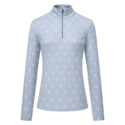 HV Polo Top Peggy shirt met zijdezacht tech jersey, 4-way stretch en UV-bescherming. Modieus, comfortabel en perfect voor trainingen en wedstrijden.
