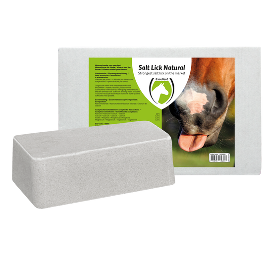 liksteen naturel. Excellent Liksteen Naturel 3 x 2 kg – 100% puur rotszout. Voorzie je paard van essentiële mineralen en sporenelementen. Verkrijgbaar bij Livin Horse Shop.