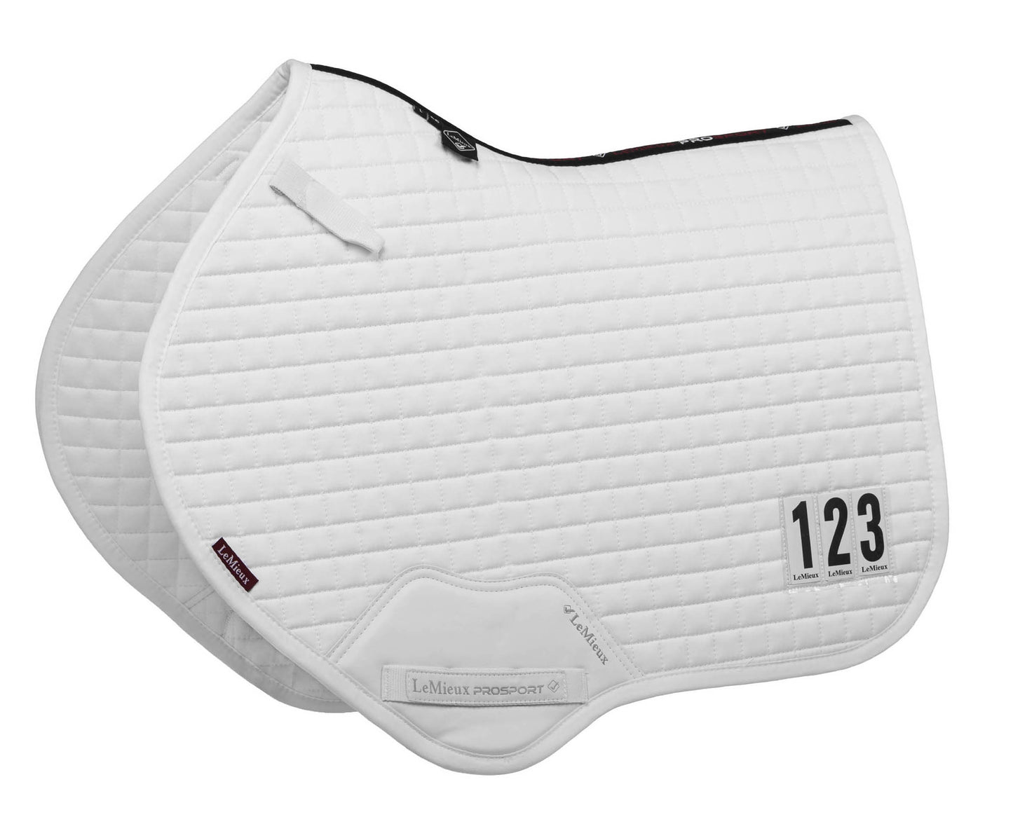 LeMieux Zadeldekje Prosport competition CC Square. Dit LeMieux zadeldekje voor paard en pony zijn verkrijgbaar bij Livin Horse Shop. Dealer van LeMieux. Frontaanzicht LeMieux zadeldekje competition. Zadeldekjes - zadeldekje - zadeldekje voor paard