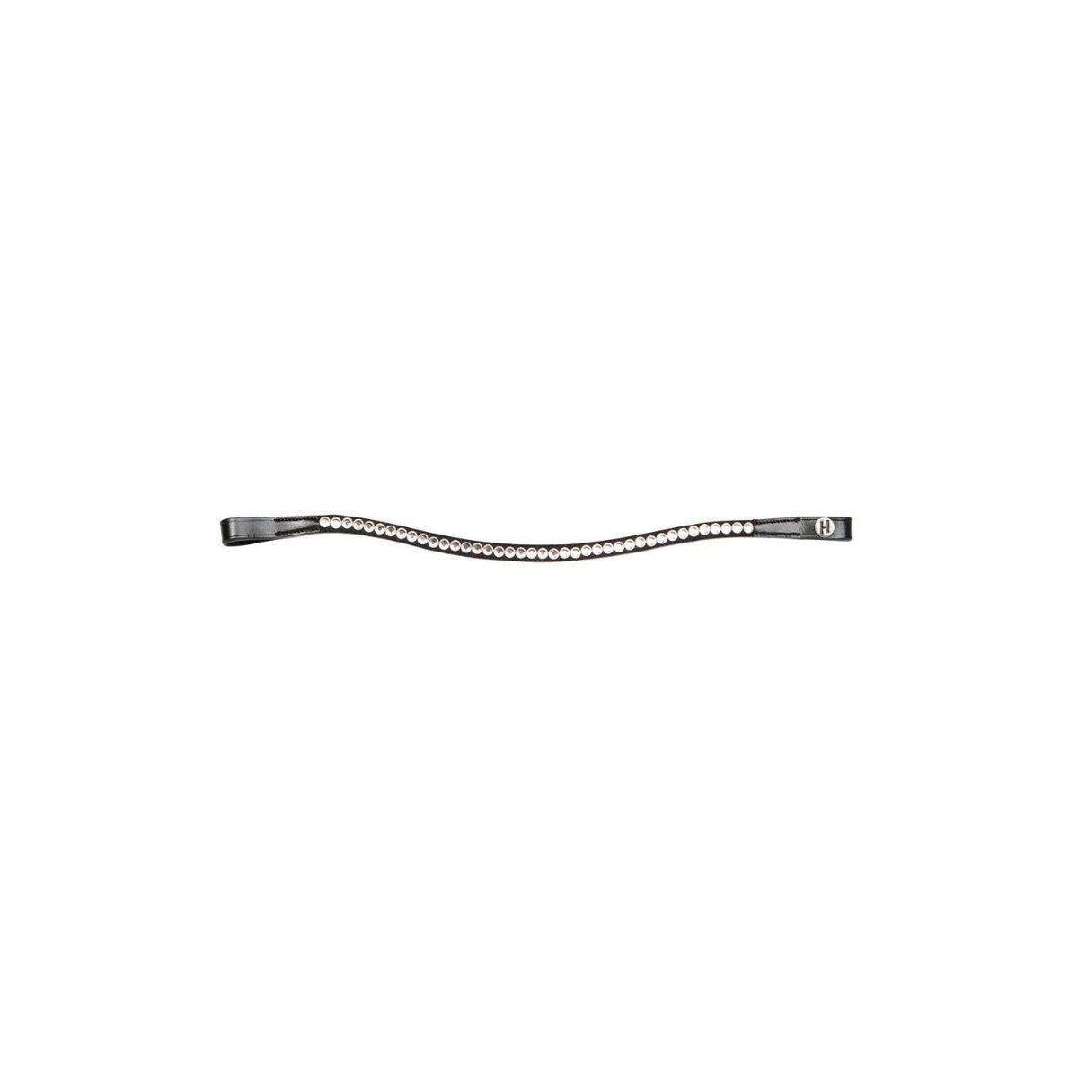 Harry's Horse Browband Rose Gold Lacquer – Black Browband with Rose Gold Stones
