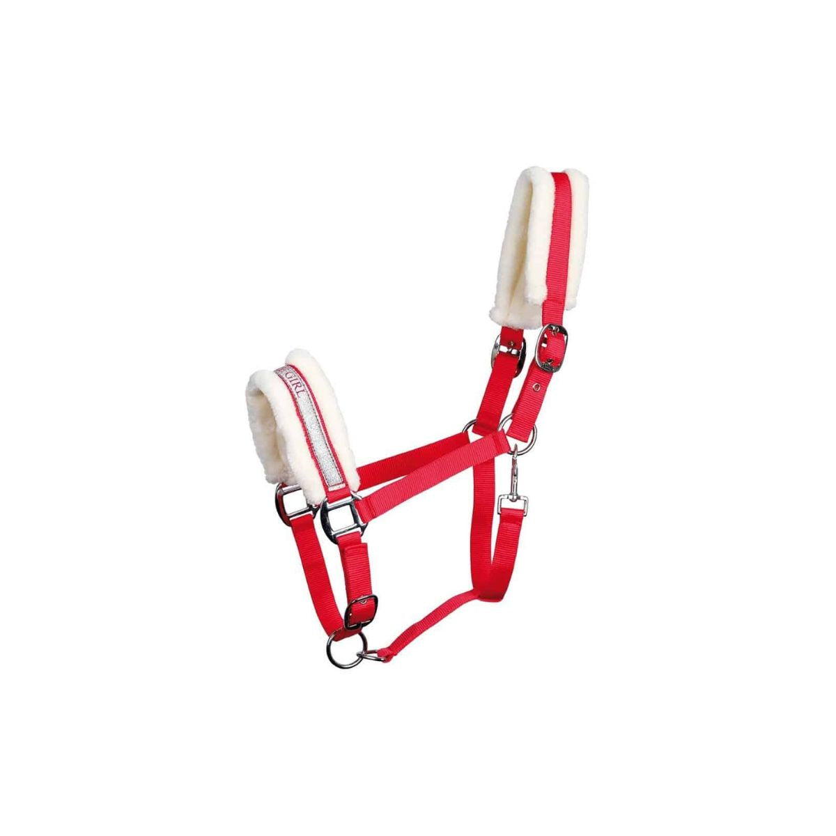 Harry’s Horse Halster 'Barbie Girl'. Harry’s Horse Halster ‘Barbie Girl’ – stijlvol halster met zilverkleurige neusband, zacht nepbont en verstelbaar op 2 plaatsen. Comfort & fun!