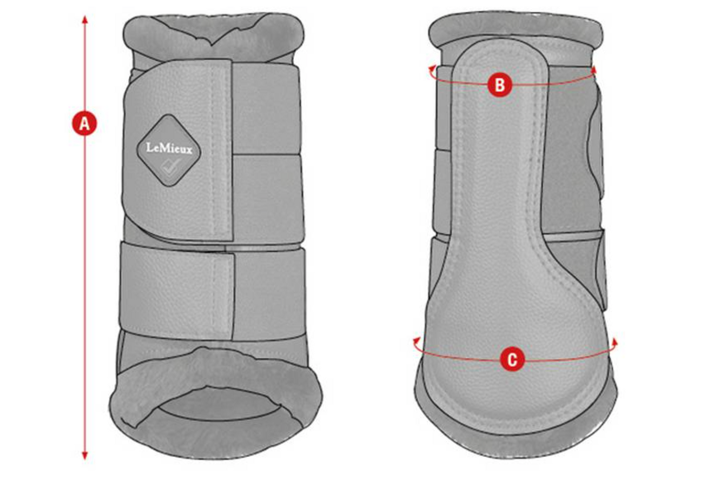 LeMieux Fleece Lined Brushing Boots Zwart – Luxe Beenbescherming | Livin Horse Shop