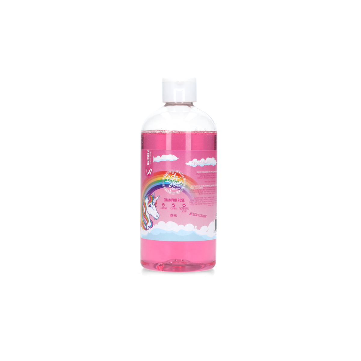 Unicorn Lucky Horse Shampoo Rose – 500 ml Paardenverzorging