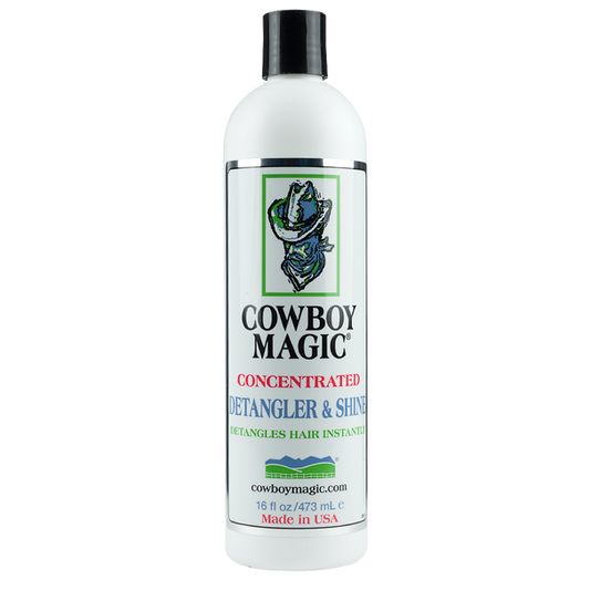 Cowboy Magic Detangler & Shine 473ml, livin horse shop is dealer van verzorgingsproducten van cowoy magic.