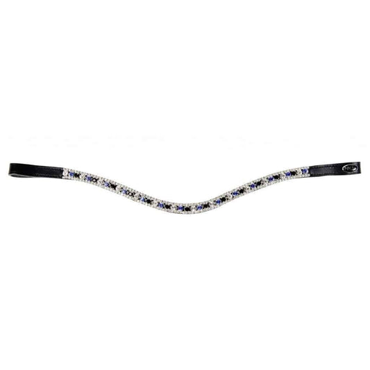 frontriem. HKM Sports Frontriem Kate – luxe U-vorm frontriem van rundleer, met schitterende strass steentjes. Stijlvol, duurzaam en perfect voor elk hoofdstel.
