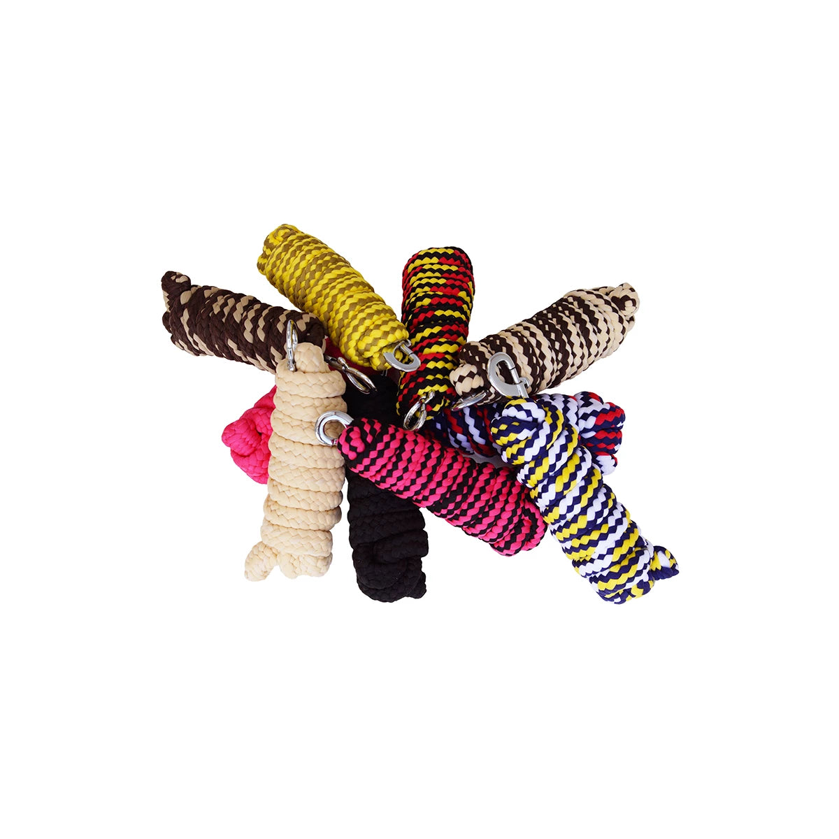 Stevig halstertouw van ca. 200 cm met handige haak en kliksluiting. Ideaal voor dagelijks gebruik bij paarden en pony’s. Verkrijgbaar in diverse kleuren, afhankelijk van de voorraad. Comfortabel, praktisch en veilig in gebruik. De halstertouwen zijn verkrijgbaar bij Livin Horse Shop, dealer van LeMieux, Horka en HKM