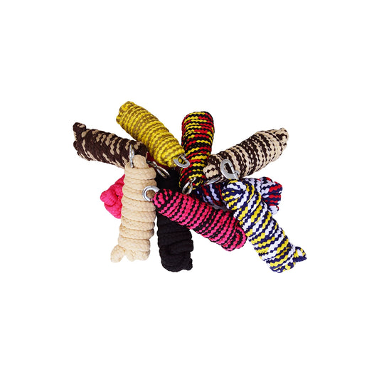 Stevig halstertouw van ca. 200 cm met handige haak en kliksluiting. Ideaal voor dagelijks gebruik bij paarden en pony’s. Verkrijgbaar in diverse kleuren, afhankelijk van de voorraad. Comfortabel, praktisch en veilig in gebruik. De halstertouwen zijn verkrijgbaar bij Livin Horse Shop, dealer van LeMieux, Horka en HKM