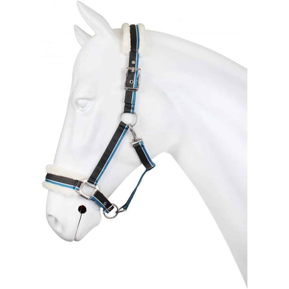 halster met bont grijs. Horka Halster Bont Grijs/Blauw – Verstelbaar & Zacht Fur Lined Halster