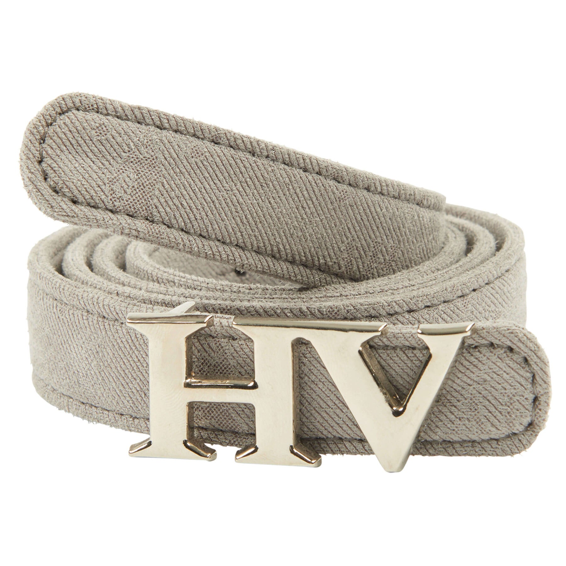 Stijlvolle HV Polo HVP Donna riem van PU-leer met logo en metalen HV-buckle. Perfect voor een sportieve of casual look.