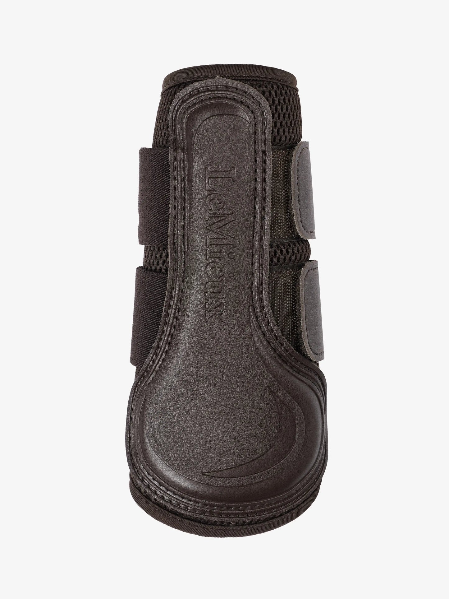 LeMieux Beenbeschermers Mesh Brushing Boot Brown. Deze LeMieux beenbeschermers zijn verkrijgbaar bij Livin Horse Shop. Frontaanzicht LeMieux 1 Beenbeschermers Mesh Brushing Boot Brown.