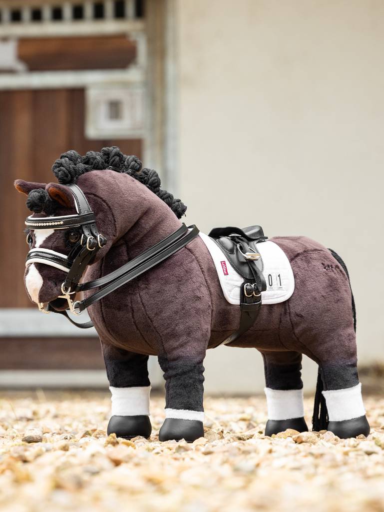 LeMieux Toy Pony Valegro – Dark Brown Toy Pony with Luxury Stable & Braidable Mane