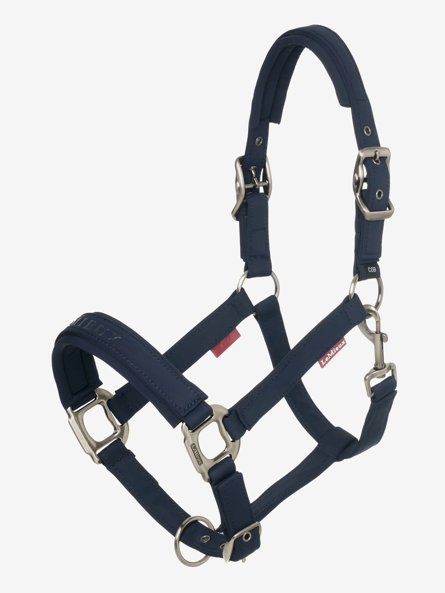 LeMieux Essence Halster Navy. Dit LeMieux Halster Essence Navy is verkrijgb aar bij Livin Horse Shop. Frontaanzicht LeMieux Essence Halster Navy - Halsters voor paard en pony