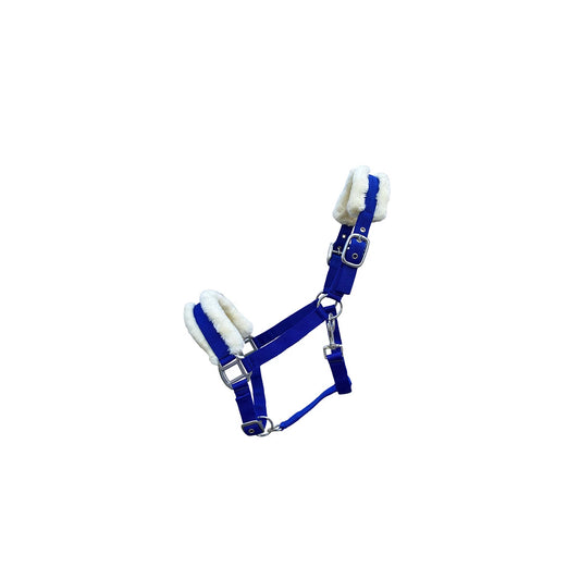 Halster "Teddy" - Livin Horse Shop. Comfortabel halster met teddyfleece voering. Beschermt tegen schuren en druk. 3-voudig verstelbaar. Ideaal voor gevoelige paarden. De halsters van German Riding zijn verkrijgbaar bij Livin Horse Shop