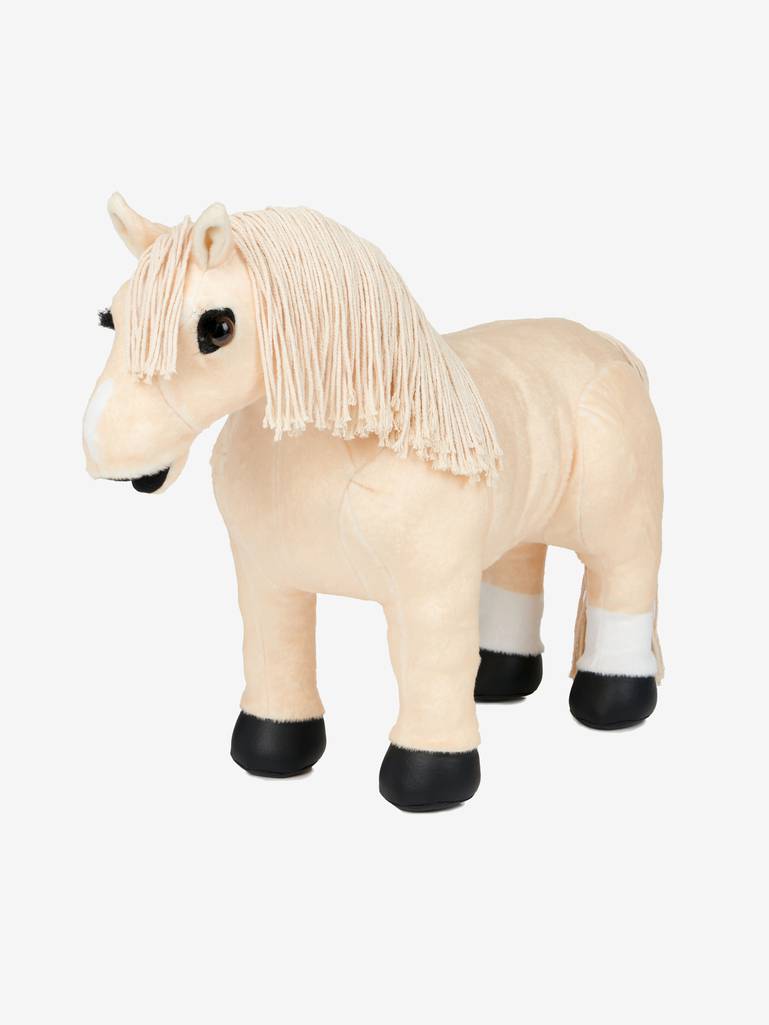 LeMieux Toy Pony Popcorn – Palomino Speelgoed Pony met Vlechtbare Manen & Speelstal. Deze toy pony is verkrijgbaar bij livin Horse Shop. frontaanzich speelgoed pony Popcorn