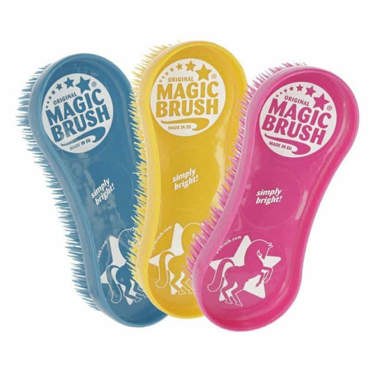 Magic Brush Set Classic. Magic Brush Classic borstelset met hoeven-, benen- en lichaamsborstel. Verwijdert vuil en losse haren, werkt als zweetmes en is geschikt om mee te wassen.