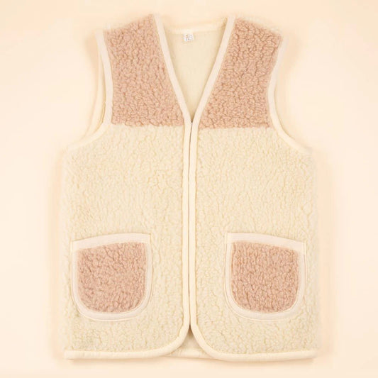 Moonrise wollen bodywarmer “Ayla” dames – Gemaakt van 100% merinowol met ritssluiting en twee voorzakken. Warme, ademende en stijlvolle bodywarmer voor elk seizoen.