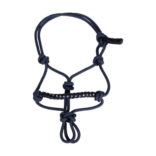 HKM Halsterset Hobby Horsing Donkerblauw – Halster & Touw voor Stokpaarden
