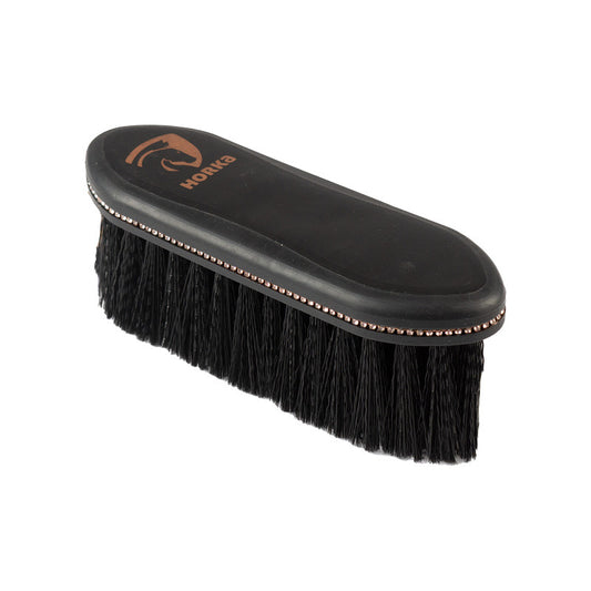 Horka Hard Diamond Brush – Sturdy Dandy Brush with Rose Gold Diamonds
