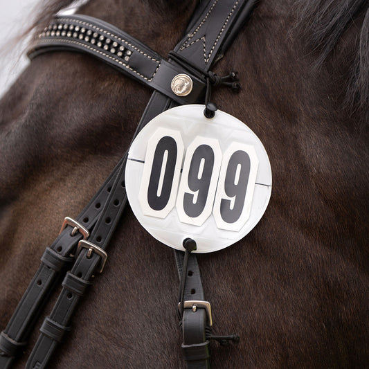 Horka Wedstrijdnummers Rond – Set van 2 Paardensport Startnummers