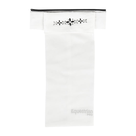 Horka Plastron Delicate – Satijnlook Wedstrijdplastron met Crystal Steentjes