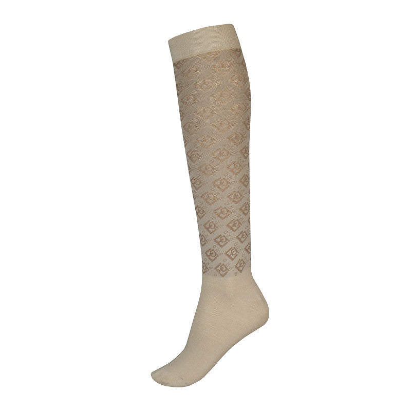 Horka Sokken Classic Dune – Comfortabele Paardrijsokken met Verstevigd Voetbed