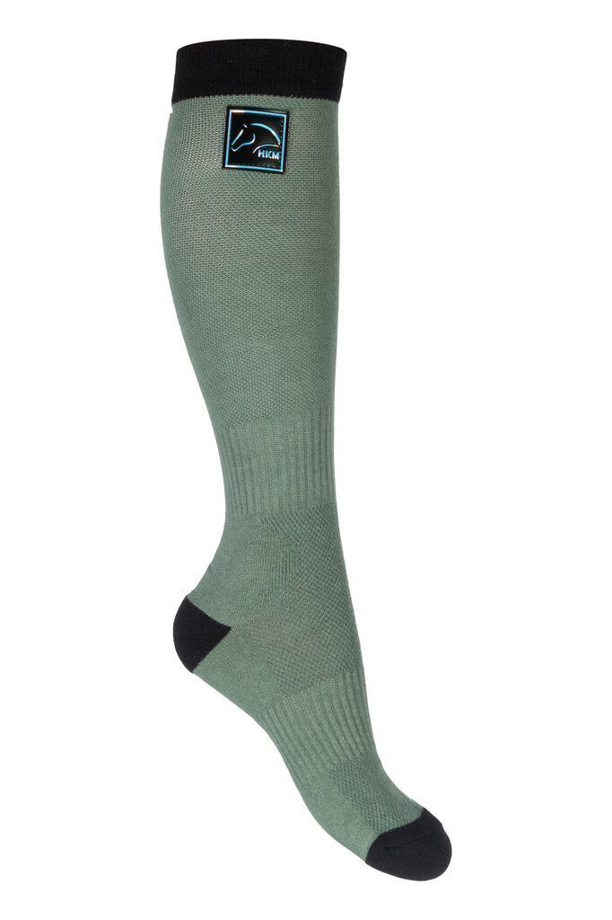 HKM Sports Horse Riding Socks Harbour Island - Light Green