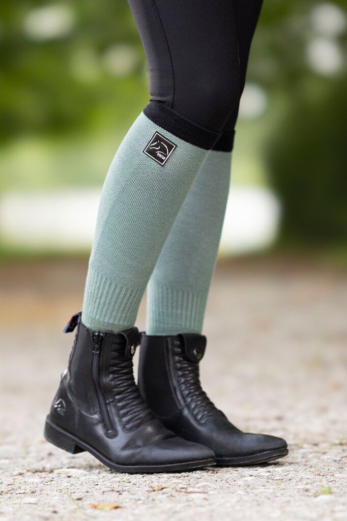 HKM Sports Horse Riding Socks Harbour Island - Light Green