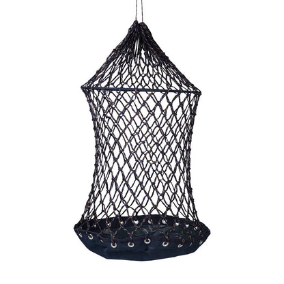 Horka Hooinet Deluxe Blauw / Rose – Slowfeeder met Nylon Bodem & Ring voor Snel Vullen