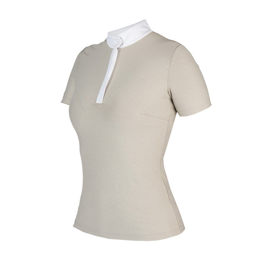 Horka Wedstrijdshirt Sabrina – Elegant Dames Showshirt met Korte Mouwen & Print - Dune