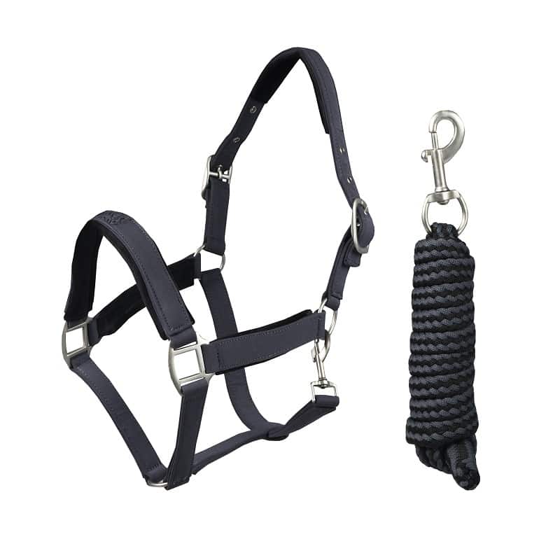 Horka Halter Set Premium Equestri pro embossed anthracite *