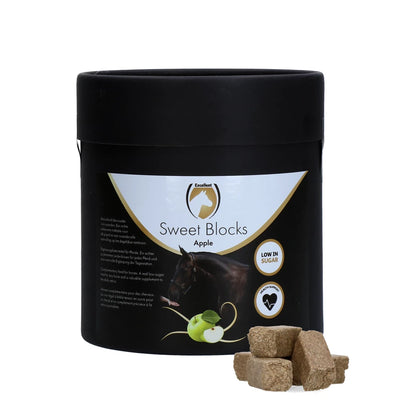 Excellent Horse Sweet Blocks Appel 1,2 kg: smakelijke, suikerarme paardensnoepjes in stevige brokvorm. Niet kruimelend ✓ Ideale beloning ✓ Bestel nu online!