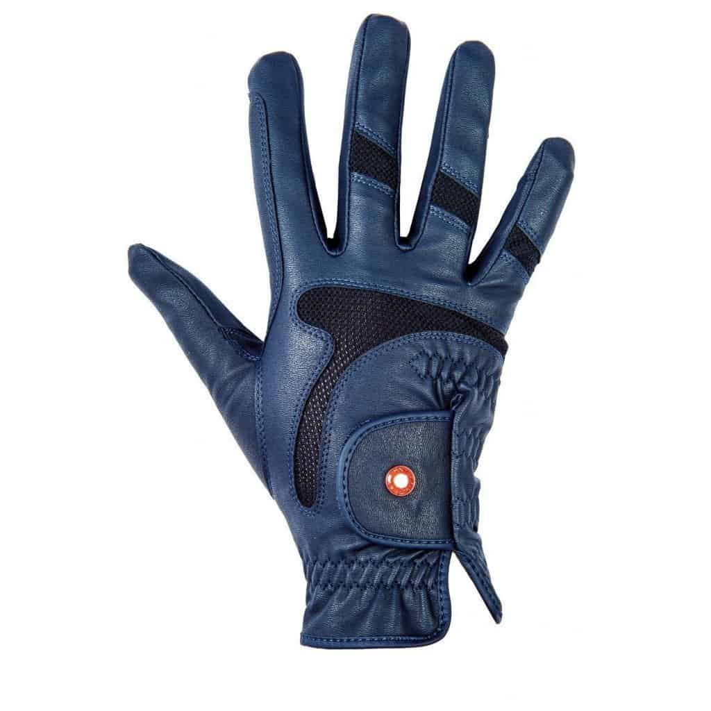 rijhandschoenen air mesh. HKM Professional Air Mesh rijhandschoenen blauw. Luxe kunstleder, ademend en soepel. Polyurethaan/nylon mix met contraststof voor perfecte grip.