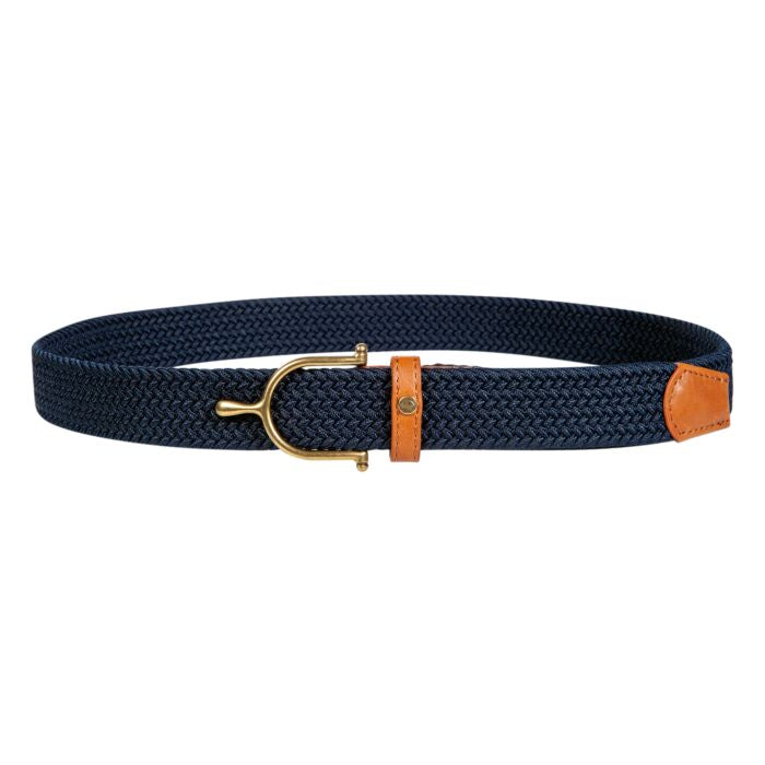 HKM Sports Stretch Riem Ann. Bestel de HKM Sports Stretch Riem Ann Donkerblauw bij Livin Horse Shop. Elastische riem met spoorgespsluiting. Verkrijgbaar in meerdere maten en kleuren.
