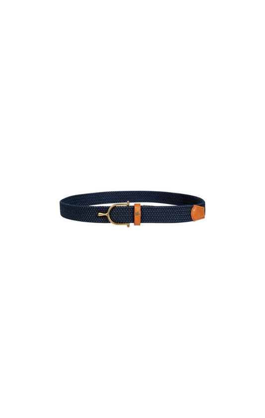 Shop de HKM Sports Stretch Riem Spoortje Blauw bij Livin Horse Shop. Modieuze elastische riem met spoorgespsluiting. Verkrijgbaar in meerdere kleuren.