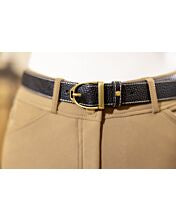 HKM Sports lederen riem Marrakesh in zwart, gemaakt van hoogwaardig kwaliteitsleer. Duurzaam, tijdloos en scherp geprijsd. Perfect voor iedere ruiter!