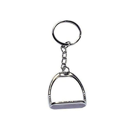 HKM sleutelhanger in de vorm van een stijgbeugel. Stijlvolle paarden sleutelhanger, perfect cadeau voor ruiters en paardenliefhebbers.