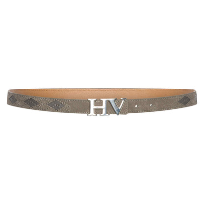 “HV Polo Belt HVP Argyle – elegante damesriem met luxe HV-gesp en ton-sur-ton argylepatroon. Perfecte finishing touch voor elke paardensportlook.”
