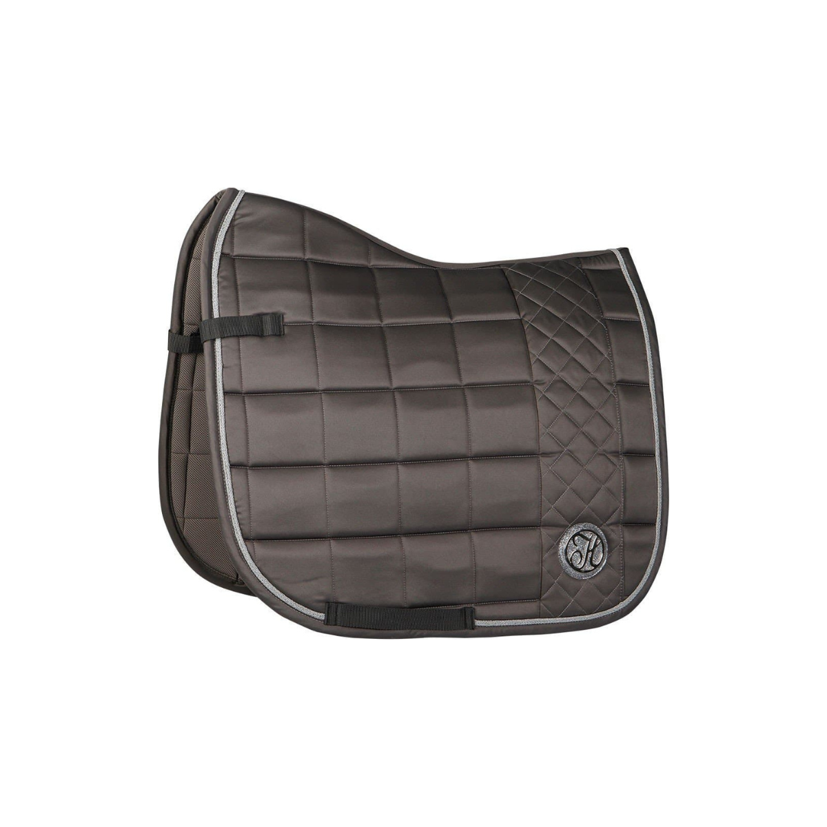 Het Harry’s Horse Zadeldekje Glitter – Castle Rock is een luxe zadeldek met metallic H badge, quickdry voering en optimale demping voor de rug van je paard.