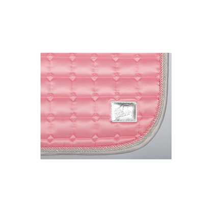 Harry’s Horse Zadeldekje Pink Passion. Dit Zadeldek Pink Passion is verkrijgbaar bij Livin Horse Shop. Detail aanzicht Harry's Horse Zadeldekje