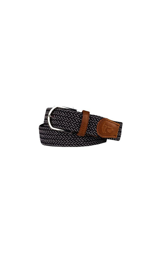 Koop de Horka Stretch Riem Blauw/Wit bij Livin Horse Shop. Comfortabele elastische riem in een frisse kleurcombinatie. Modieus, stijlvol en verkrijgbaar in verschillende maten.